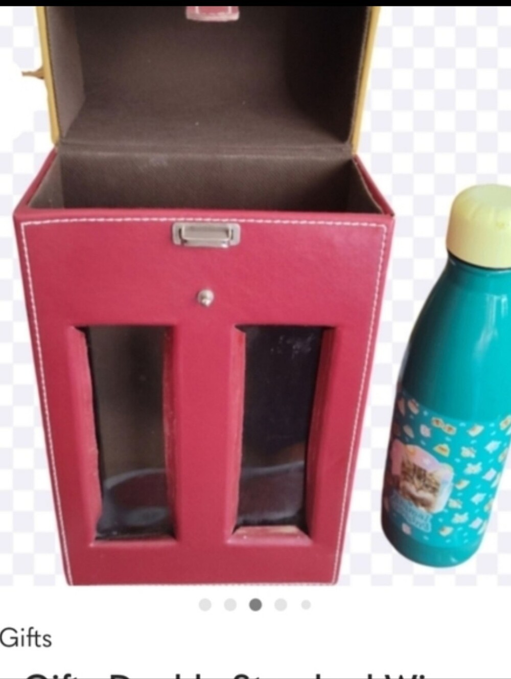 Vans Gifts Double Standard Wine Leather  Carrie GUC With Gift Inside